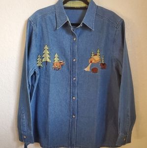 WOMEN'S PARAGON CAMPING JEAN SHIRT SIZE L